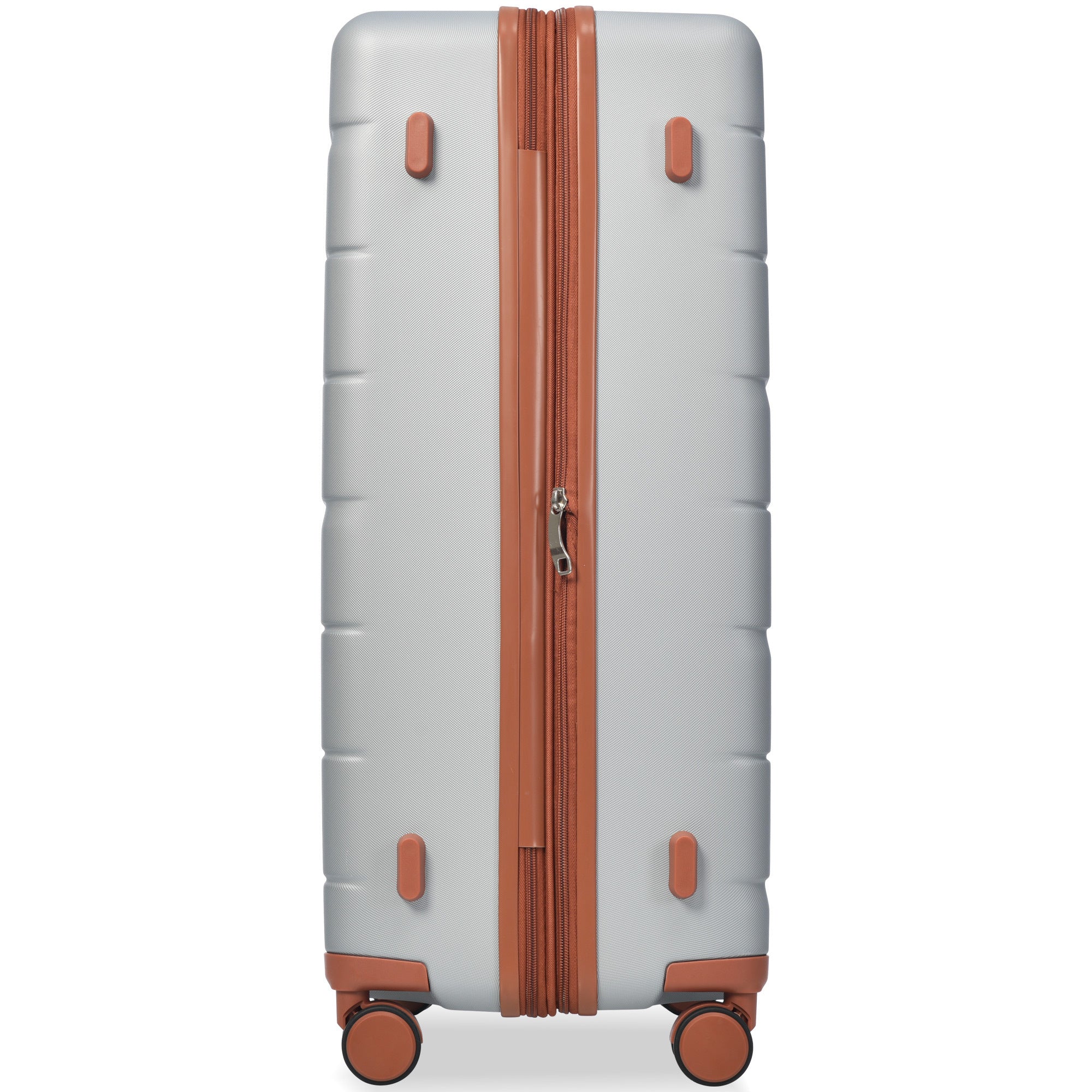 Luggage Sets 3 Piece Suitcase Set 20/24/28, Airline Approved, Hard Case with Spinner Wheels, Silver