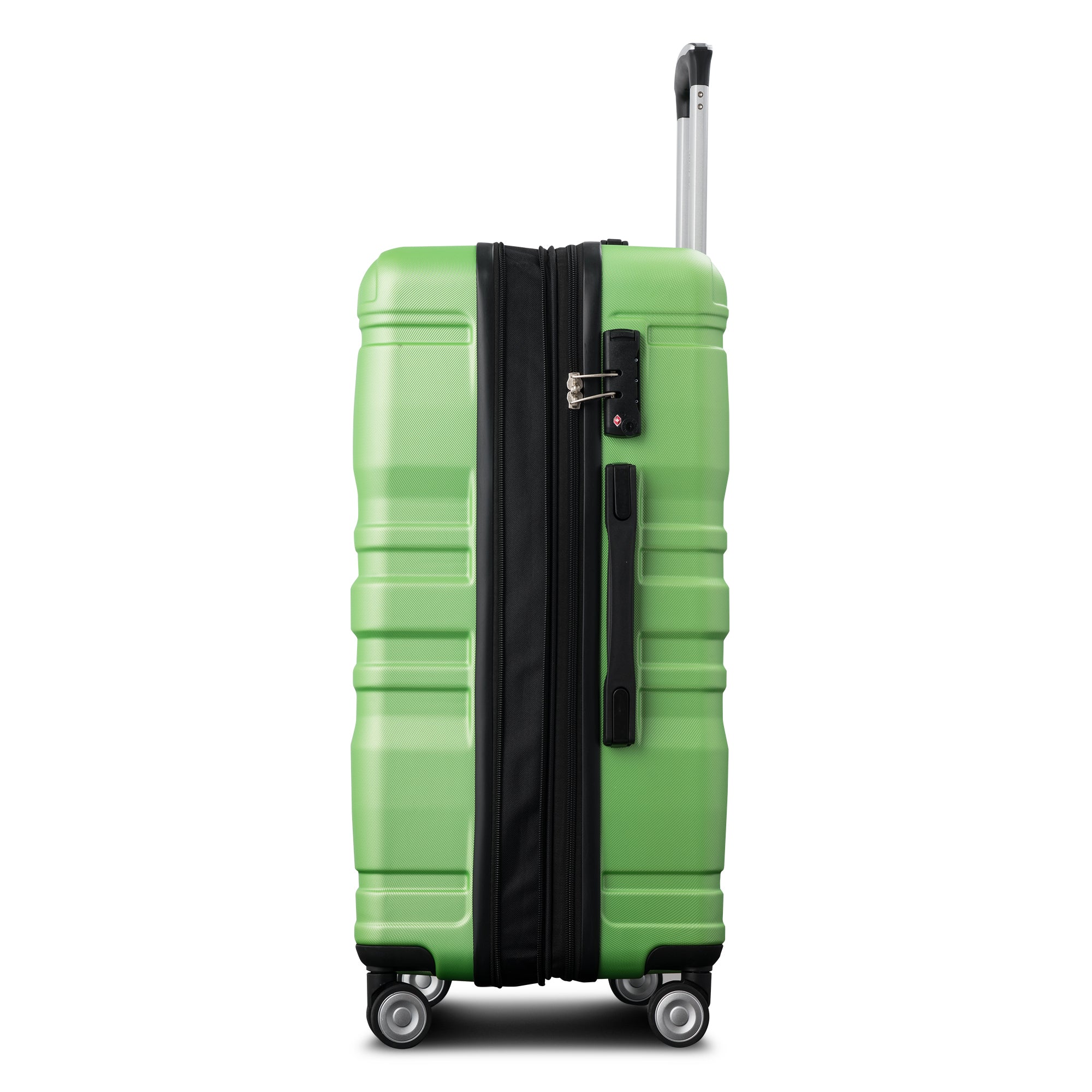 Luggage Sets - Expandable ABS Hardshell 3pcs Clearance Hardside Suitcase with TSA Lock, Spinner Wheels - Lightweight, Durable - 20'' 24'' 28'' (Apple Green)