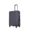 3 Piece Luggage Sets - Lightweight ABS Suitcase with Spinner Wheels, TSA Lock, Two Hooks - Lavender Purple (20/24/28)