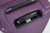 3 Piece Luggage Sets: Lightweight Suitcase with Hooks, 360° Double Spinner Wheels, TSA Lock (21/25/29) - Dark Purple