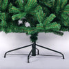 Artificial Christmas Tree: Full Natural Spruce PVC Fir, 7.5ft, Foldable Metal Stand, Unlit, Green