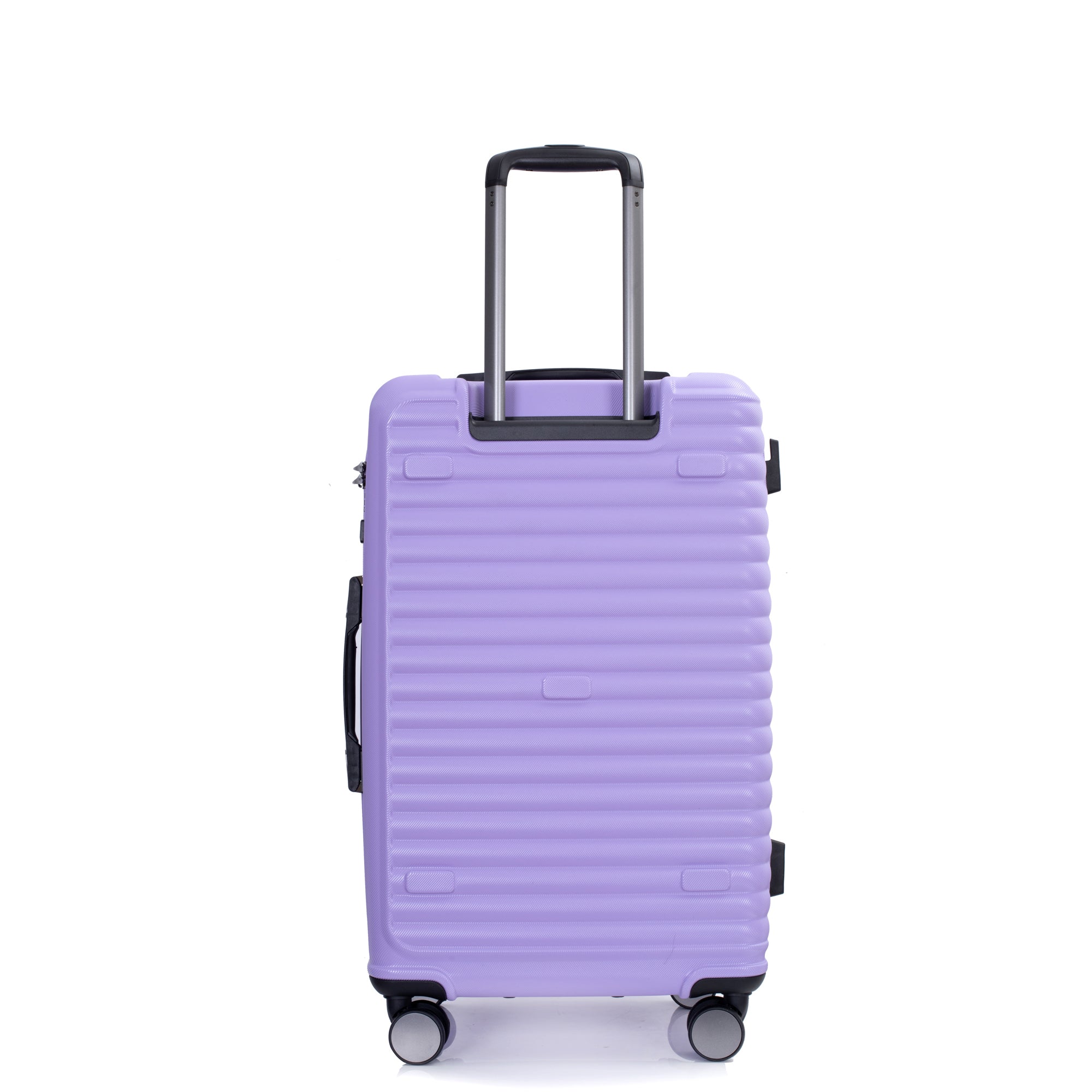 3 Piece Luggage Sets: Lightweight Suitcase with Hooks, 360° Spinner Wheels, TSA Lock, Light Purple (21/25/29)