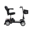 Four-Wheel Compact Travel Mobility Scooter for Adults - 300lbs Capacity, 300W Motor, Chrome Finish