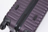 3 Piece Luggage Sets with Spinner Wheels, TSA Lock, Lightweight ABS Suitcase - Purple (20/24/28)