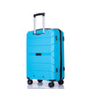 Hardshell Suitcase Spinner Wheels Luggage Sets Lightweight Suitcase With TSA Lock, 3-Piece Set (20/24/28), Light Blue