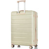 Luggage Sets 3 Piece Suitcase Set - Airline Approved, Hard Case with Spinner Wheels - Golden Green 20/24/28 Sizes