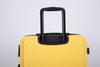 3 Piece Luggage Sets: Lightweight ABS Suitcase with Hooks, Spinner Wheels, TSA Lock (20/24/28), Yellow