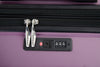 Expandable 3-Piece Lightweight Suitcase Set with Spinner Wheels, TSA Lock - Purple (21/25/29)