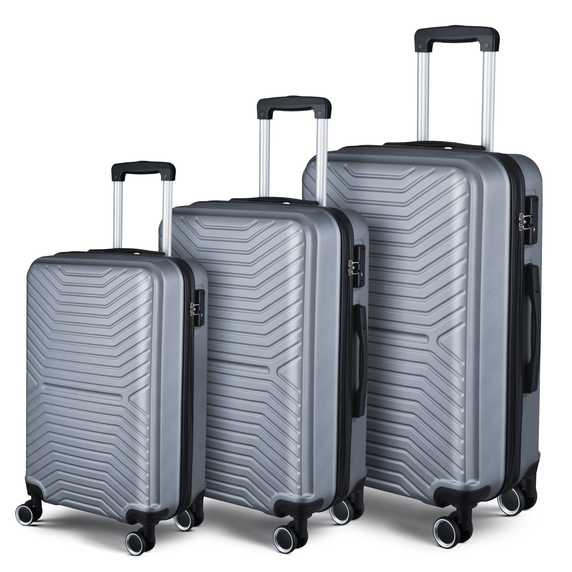 Luggage Sets | Expandable ABS Hardshell 3pcs | Clearance Hardside Lightweight Suitcase Sets | Spinner Wheels, TSA Lock | 20in/24in/28in Sizes