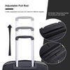 Expandable Hardshell Suitcase Double Spinner Wheels PP Luggage Set, Lightweight & Durable, TSA Lock, 3-Piece (20/24/28), Black