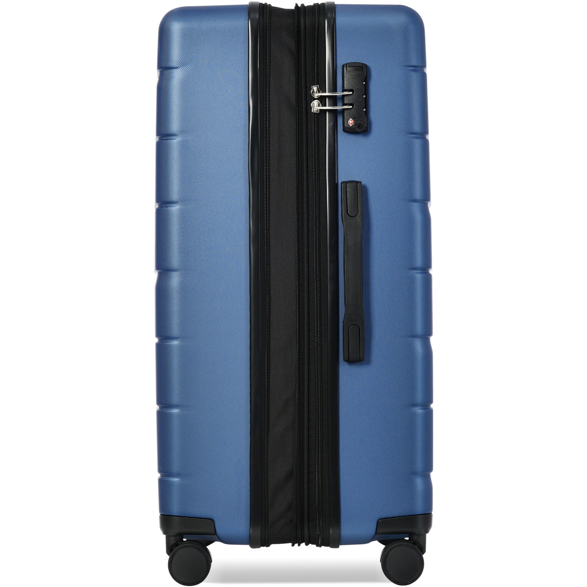 Luggage Sets 3 Piece Suitcase Set 20/24/28, Carry on Luggage Airline Approved, Hard Case with Spinner Wheels, Navy