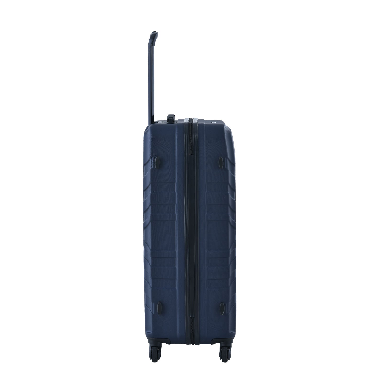 3-Piece Lightweight ABS Luggage Set with Hooks, Spinner Wheels, TSA Lock - Navy (20/24/28)