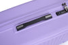 3 Piece Luggage Sets: Lightweight Suitcase with Hooks, 360° Spinner Wheels, TSA Lock, Light Purple (21/25/29)