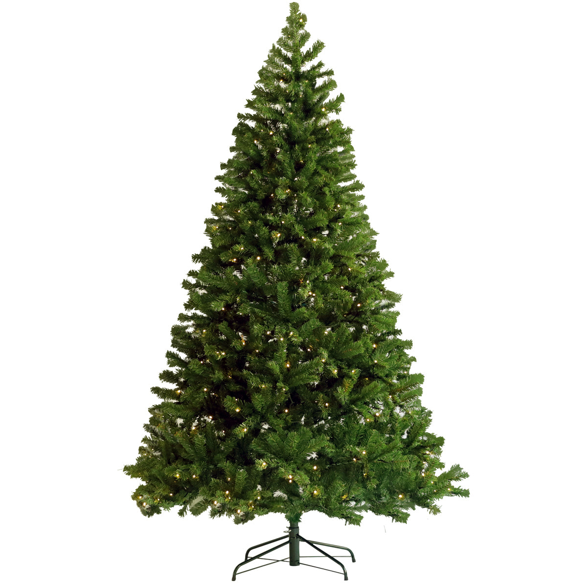 Pre-lit 6ft Artificial Hinged Christmas Tree with Foldable Stand - Xmas Tree, Easy Setup, Energy-Efficient LED Lights, Realistic Branches - Green, 6 Feet