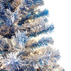 6FT Pre-Lit Artificial Fir ChristmasTree, Snow Flocked Xmas Tree with 750 Branch Tips - Festive Holiday Decor for a Merry Christmas Celebration - Ideal Size for Indoor Spaces