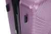 Expandable 3-Piece Lightweight Suitcase Set with Spinner Wheels, TSA Lock - Purple (21/25/29)