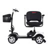 Four Wheels Compact Travel Mobility Scooter - 300W Motor, 300lbs Capacity, White Color