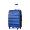 3 Piece Luggage Sets: Lightweight & Durable Expandable Suitcase with Hooks, Spinner Wheels, TSA Lock, Dark Blue (21/25/29)