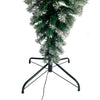 7.4ft Upside Down Green Christmas Tree with LED Warm White Lights & Easy Assembly - Green Leaves, Reinforced Metal Base - Xmas Tree in Unique Color & Size