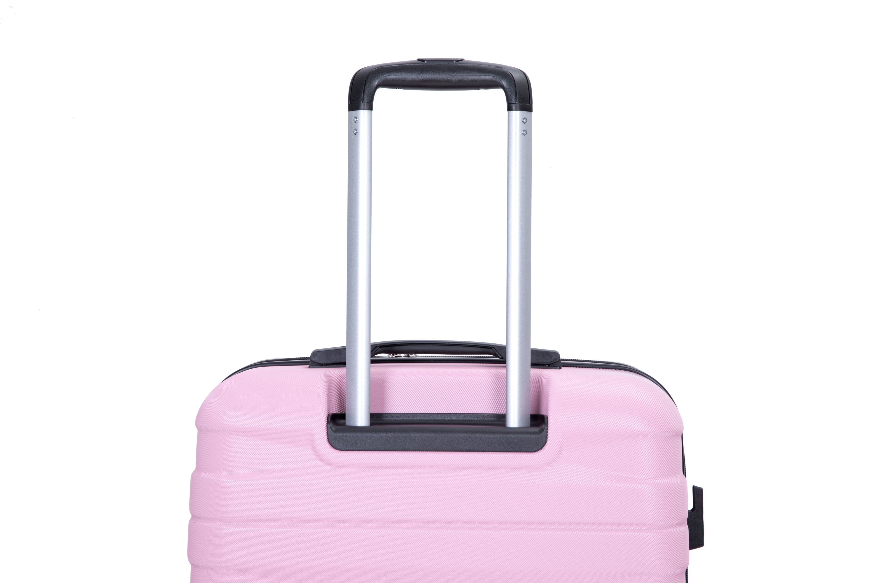 3 Piece Luggage Sets PC Lightweight & Durable Expandable Suitcase with Two Hooks, Double Spinner Wheels, TSA Lock, Pink (21/25/29)