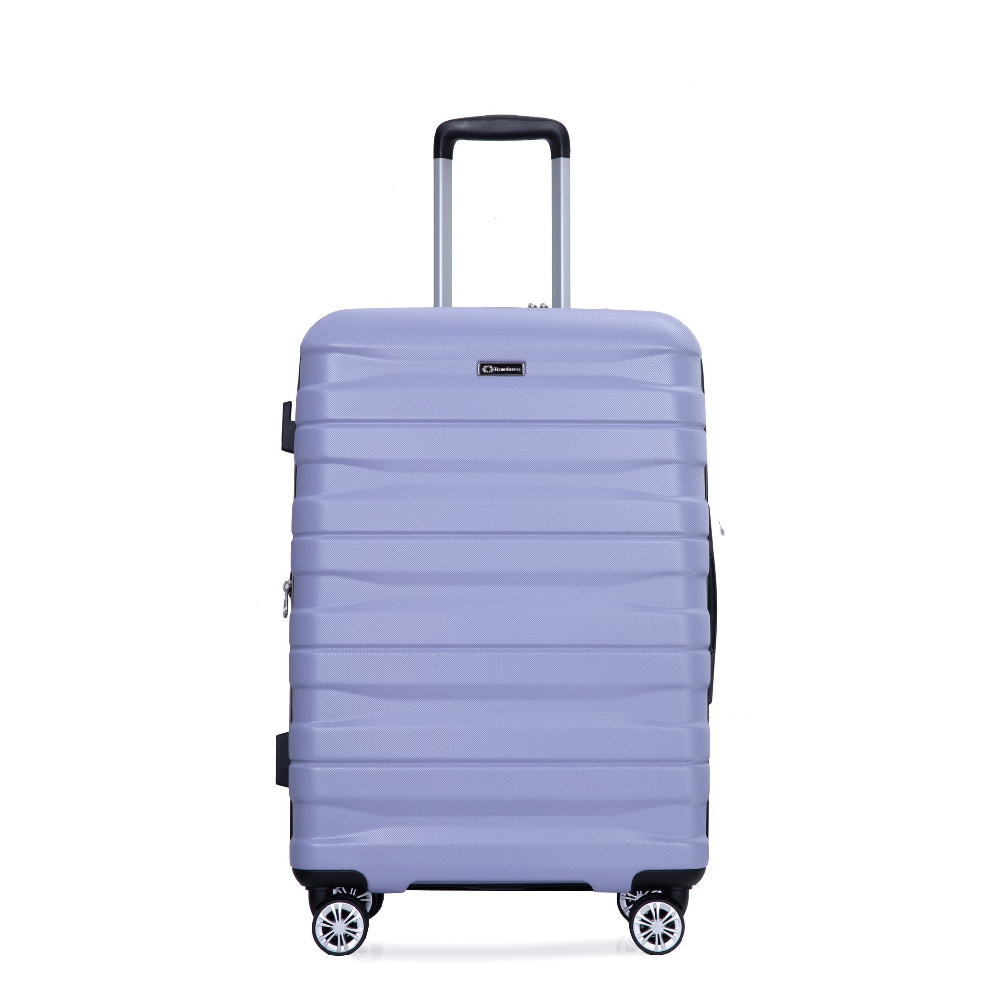 3 Piece Lightweight & Durable Expandable Suitcase Set with Hooks, Spinner Wheels, TSA Lock, (21/25/29) Light Purple