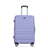 3 Piece Lightweight & Durable Expandable Suitcase Set with Hooks, Spinner Wheels, TSA Lock, (21/25/29) Light Purple