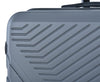 3 Piece ABS Lightweight Suitcase: Spinner Wheels, TSA Lock, Gray (20/24/28)