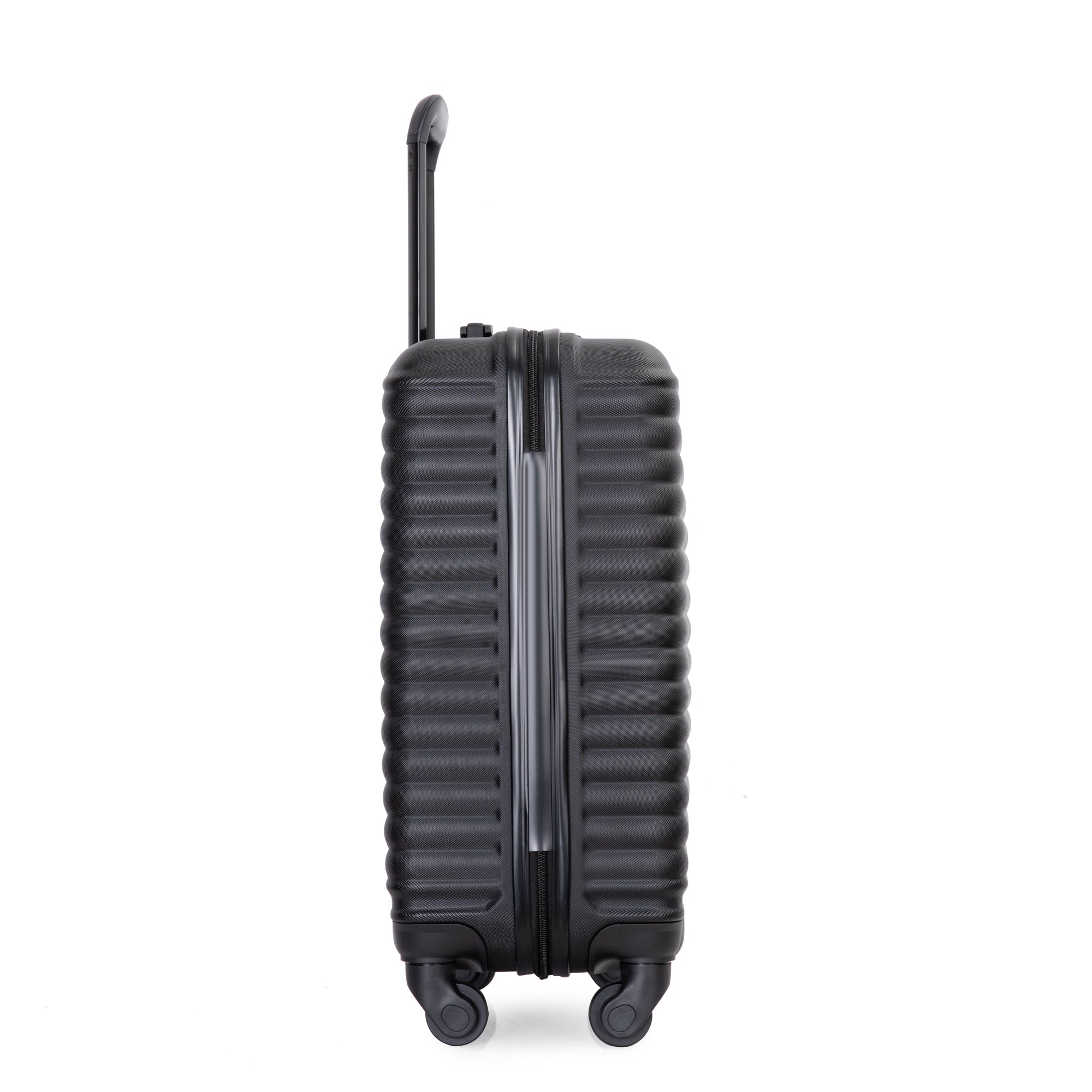 20" Carry on Luggage: Lightweight Spinner Suitcase, Black