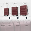 Hardshell Luggage Sets - Lightweight 3 Pcs Spinner Suitcase with TSA Lock, 20''24''28'' Sizes