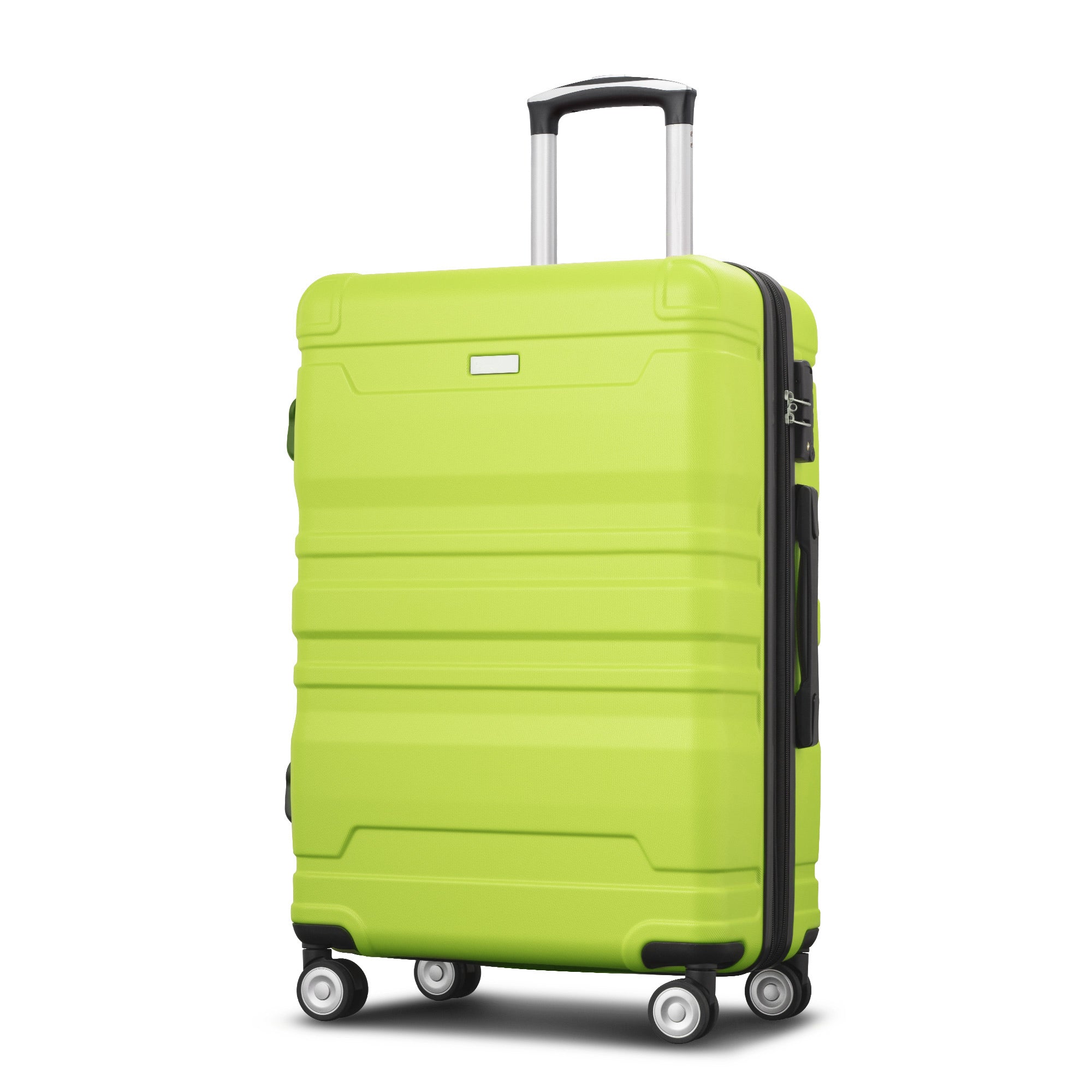 New Model 3pcs Expandable ABS Hardshell Luggage Sets - Clearance Sale! Lightweight & Durable Suitcase with Spinner Wheels, TSA Lock - Lime, 20''24''28''