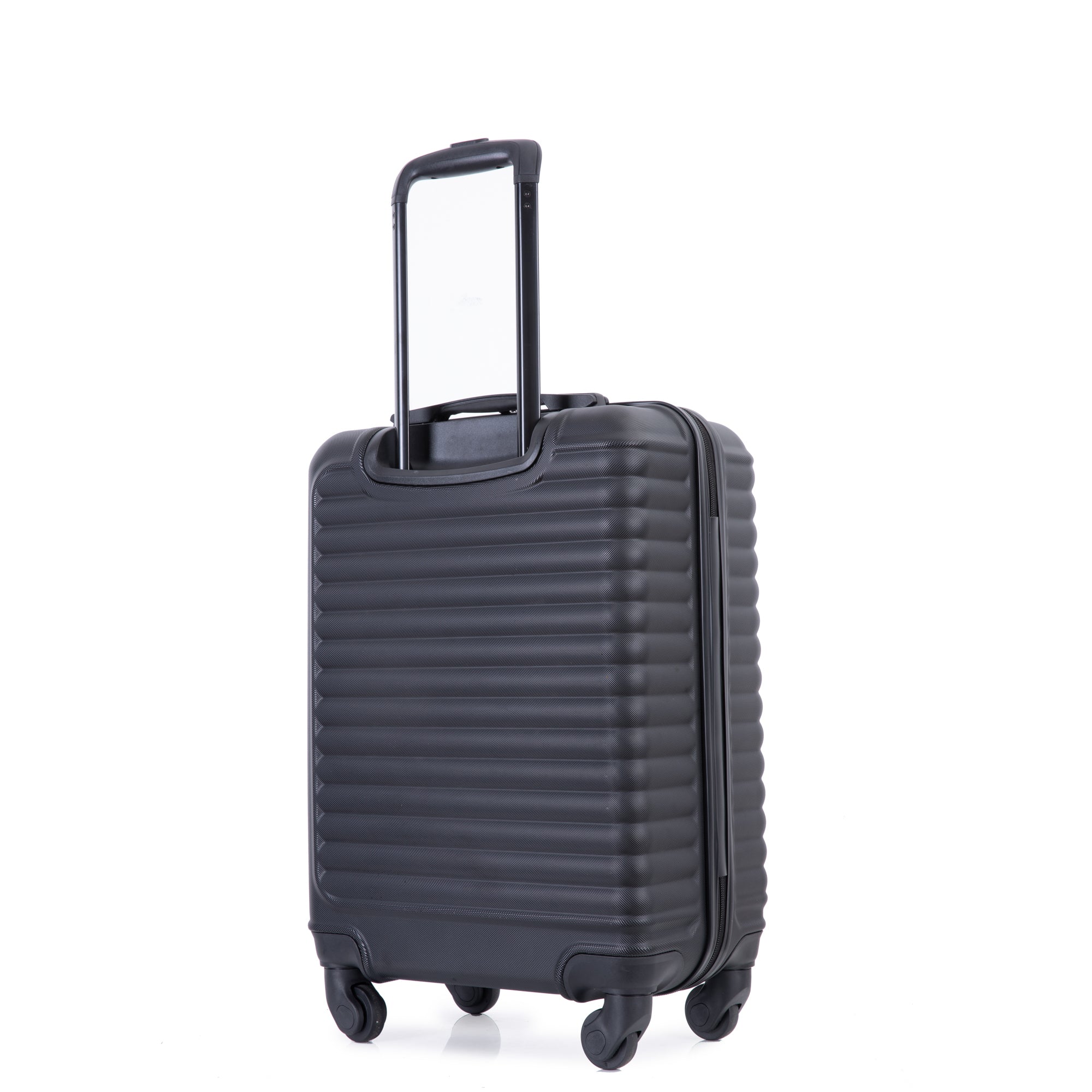 20" Carry on Luggage: Lightweight Spinner Suitcase, Black