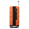 New Model Expandable ABS Hardshell 3pcs Luggage Sets: Clearance Hardside Suitcase with TSA Lock & Spinner Wheels, Lightweight & Durable (Orange, 20''24''28'')