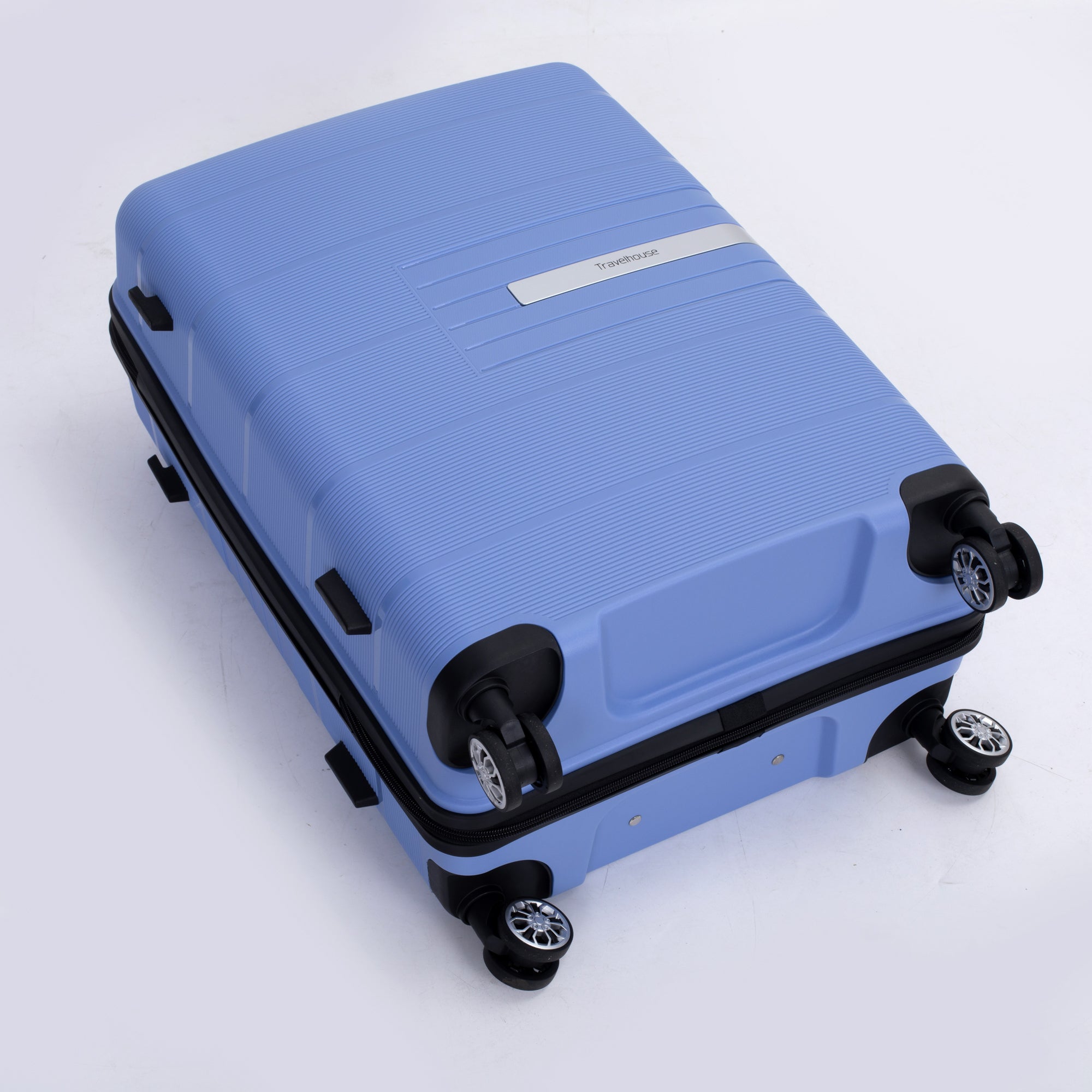 Hardshell Suitcase Double Spinner Wheels PP Luggage Sets Lightweight Durable Suitcase with TSA Lock, 3-Piece Set - Purplish Blue: Secure and Stylish Travel Gear (20/24/28)