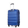 3 Piece Luggage Sets: Lightweight & Durable Expandable Suitcase with Hooks, Spinner Wheels, TSA Lock, Dark Blue (21/25/29)