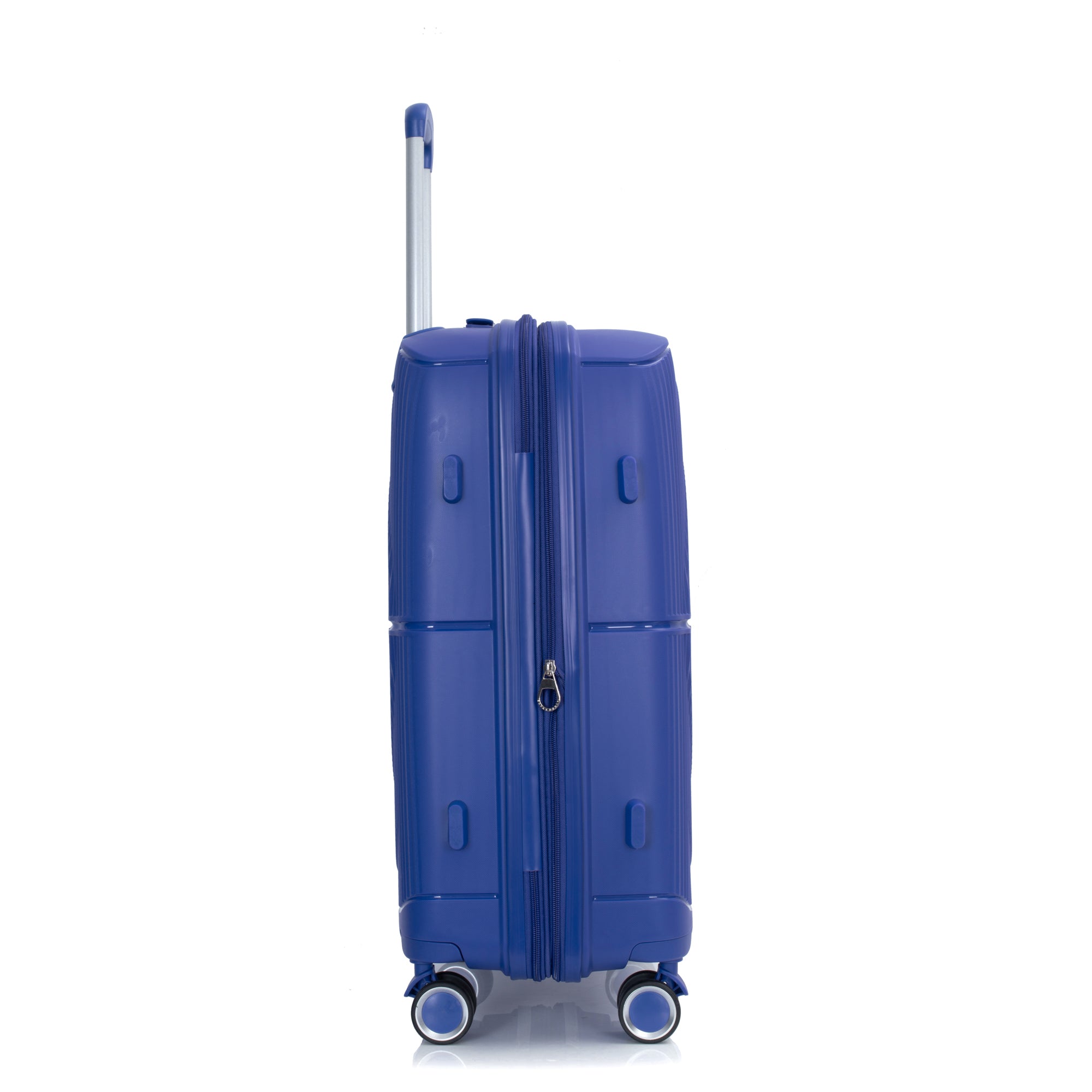 Expandable Hardshell Suitcase Double Spinner Wheels Lightweight Durable Suitcase with TSA Lock, 3-Piece Set (20/24/28), Navy