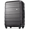 Luggage Sets: Expandable ABS Hardshell 3pcs Hardside Suitcase Set with TSA Lock, Spinner Wheels, Lightweight & Durable - 20''24''28'' (Dark Gray)