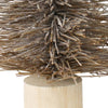 Bottle Brush Tree Decor, Large Brown with Wooden Base - Informative and Versatile Home Decoration for a Touch of Natural Charm - 14-Inch Height