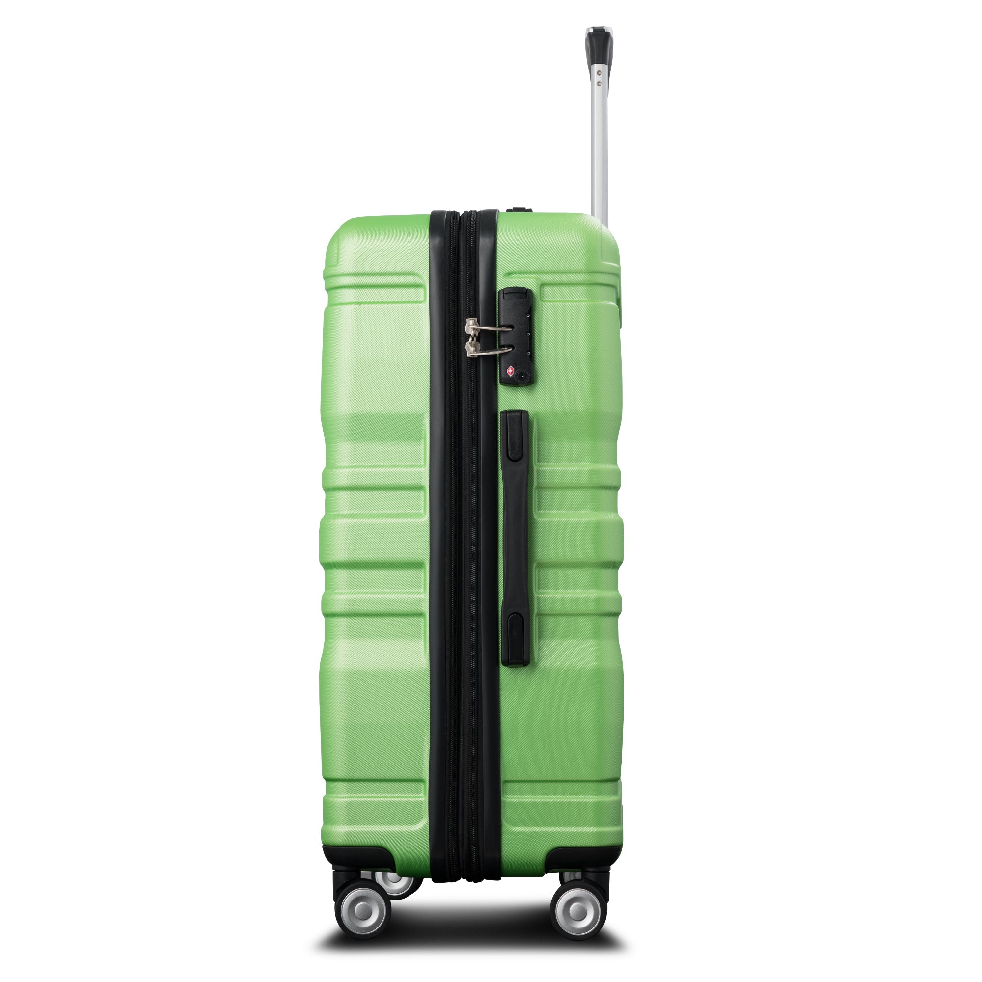 Luggage Sets - Expandable ABS Hardshell 3pcs Clearance Hardside Suitcase with TSA Lock, Spinner Wheels - Lightweight, Durable - 20'' 24'' 28'' (Apple Green)