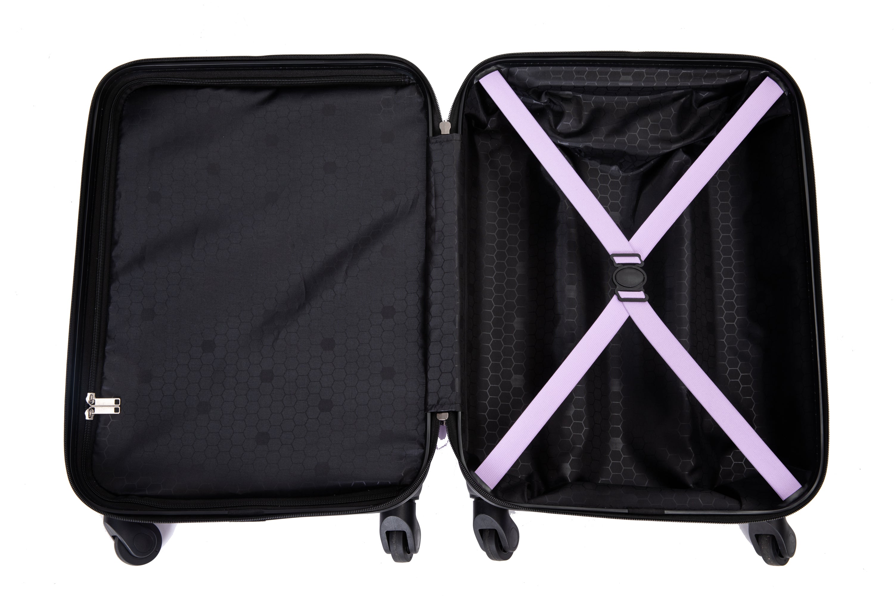 20" Carry on Luggage: Lightweight Suitcase with Spinner Wheels, Lavender Purple