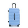 3 Piece Lightweight Suitcase Set with 360° Double Spinner Wheels, TSA Lock, and Two Hooks - Light Blue (21/25/29)