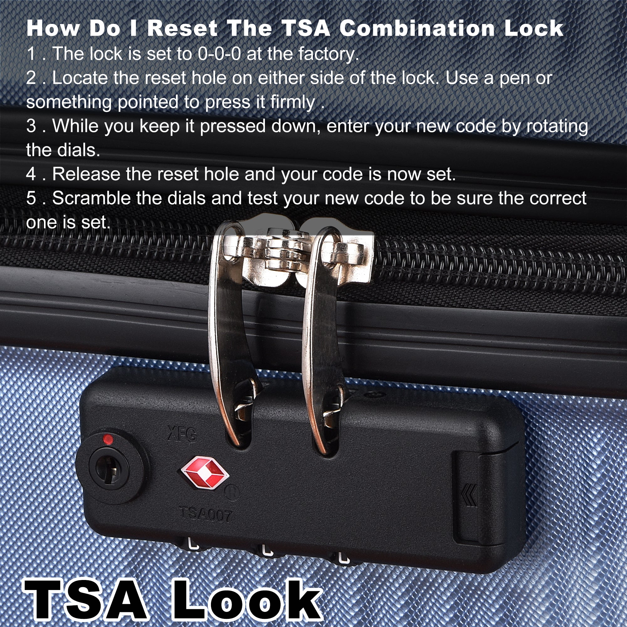 3 Piece Luggage Set with TSA Lock: Durable ABS, Lightweight Suitcase with Hooks, Spinner Wheels - Cross Stripe Luggage Sets in 20in/24in/28in Sizes