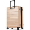 Luggage Set 3 Piece Suitcase Set 20/24/28, Carry on Luggage Airline Approved, Hard Case with Spinner Wheels, Champagne