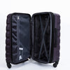 Expandable 3 Piece ABS Luggage Set with Spinner Wheels, TSA Lock, Lightweight Suitcase, Purple (20/24/28)