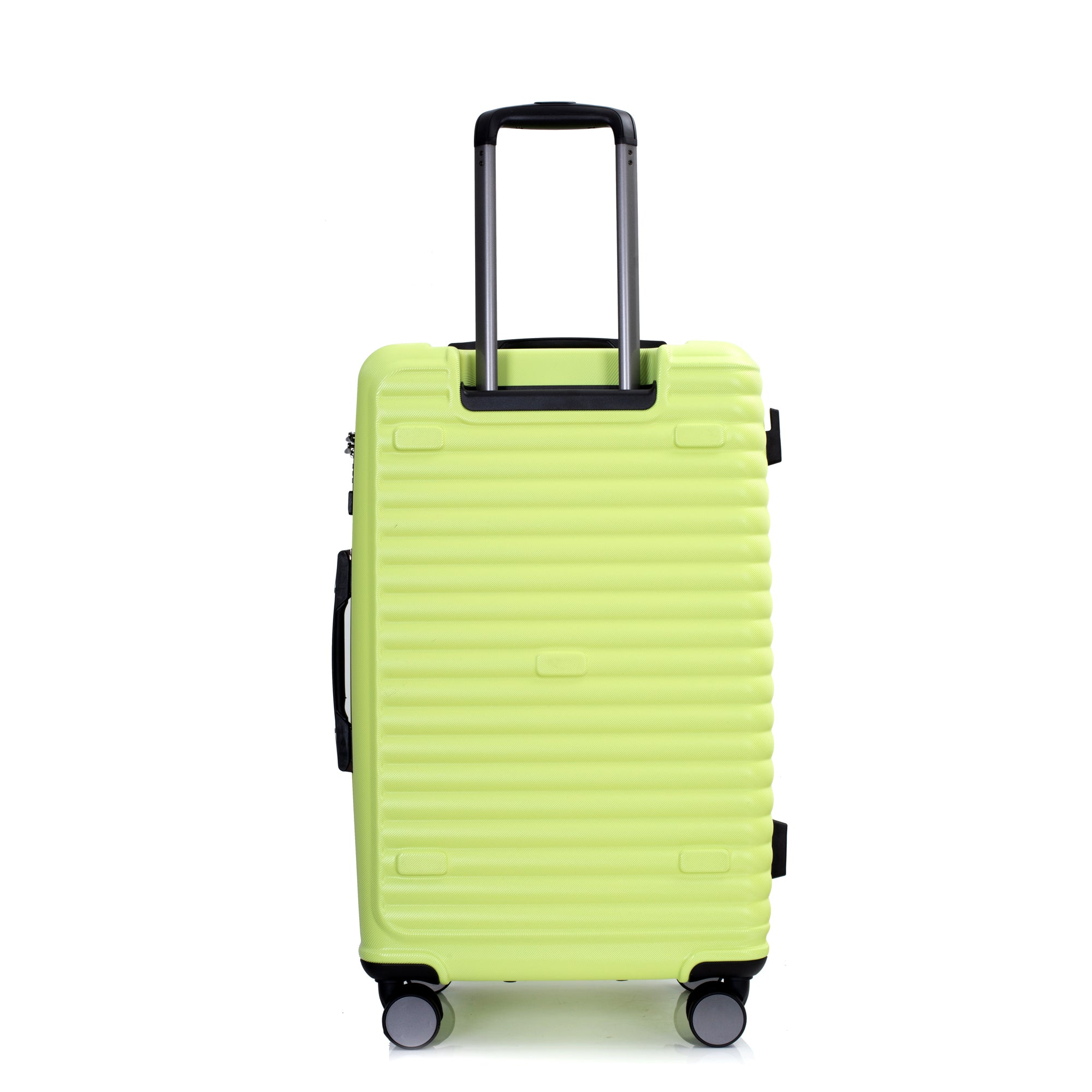 3 Piece Luggage Sets Lightweight Suitcase | PC+ABS, Two Hooks | 360° Double Spinner Wheels, TSA Lock | (21/25/29) Light Green