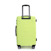 3 Piece Luggage Sets Lightweight Suitcase | PC+ABS, Two Hooks | 360° Double Spinner Wheels, TSA Lock | (21/25/29) Light Green