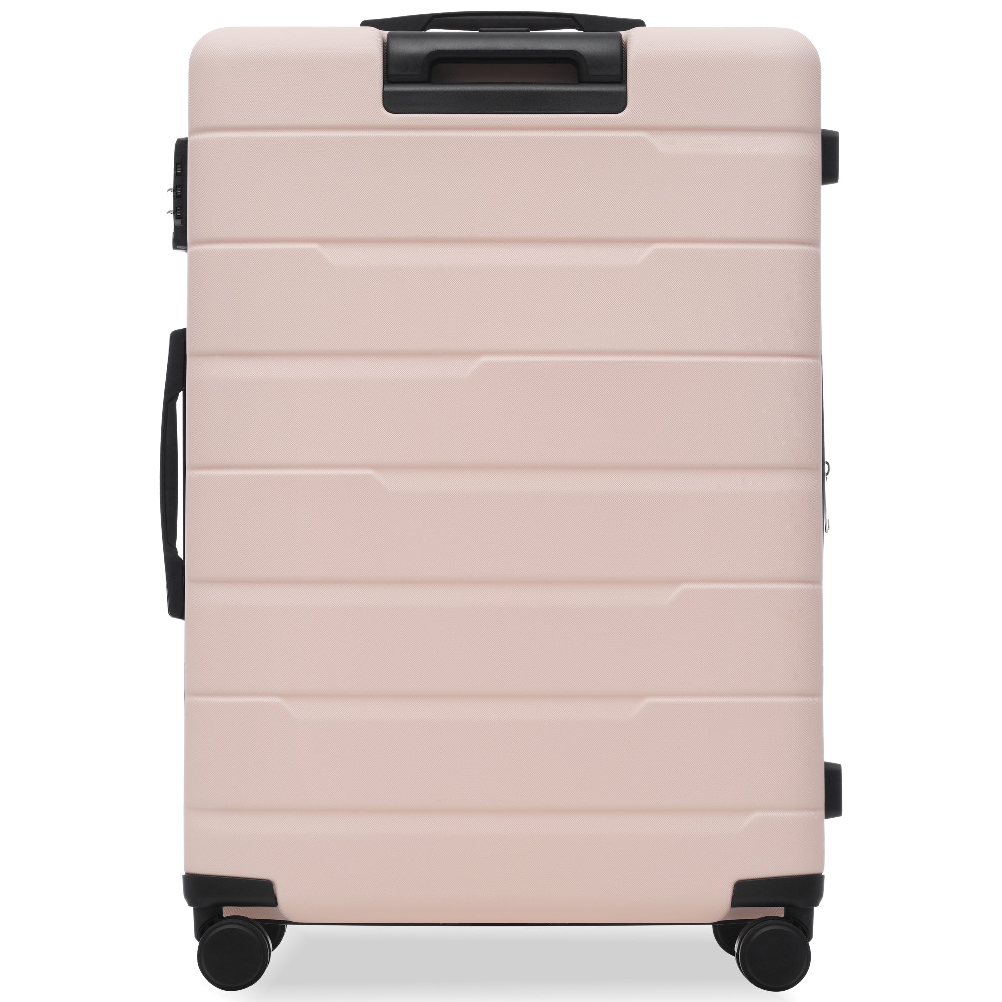 Luggage Sets 3 Piece Suitcase Set 20/24/28, Airline Approved, Hard Case with Spinner Wheels, Pink and Black