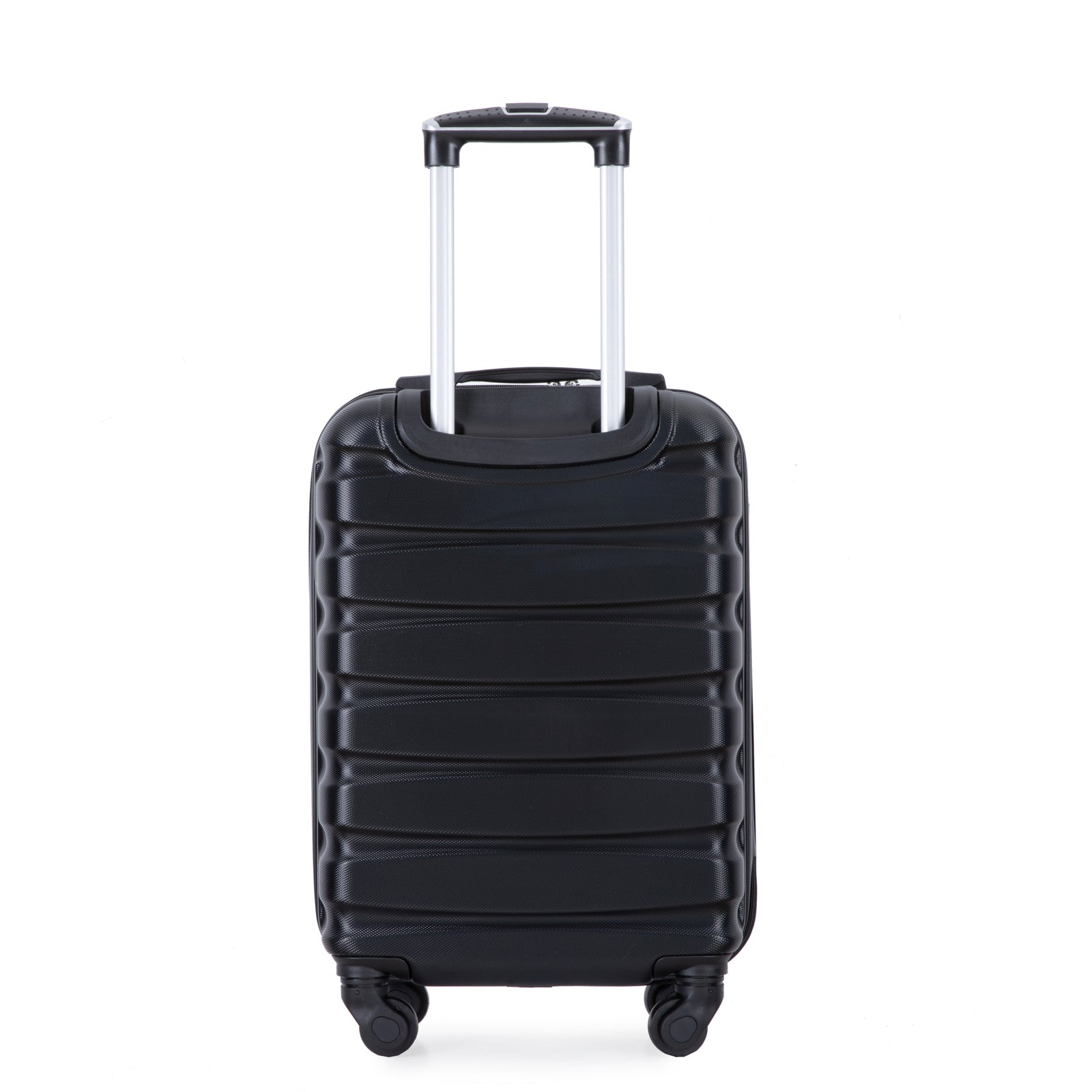 20" Carry on Luggage: Lightweight ABS Suitcase with Spinner Wheels, TSA Lock, Black