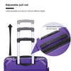 Hardshell Spinner Wheels PP Luggage Set - Lightweight, Durable Suitcase with TSA Lock - 3-Piece Set (20/24/28) - Purple