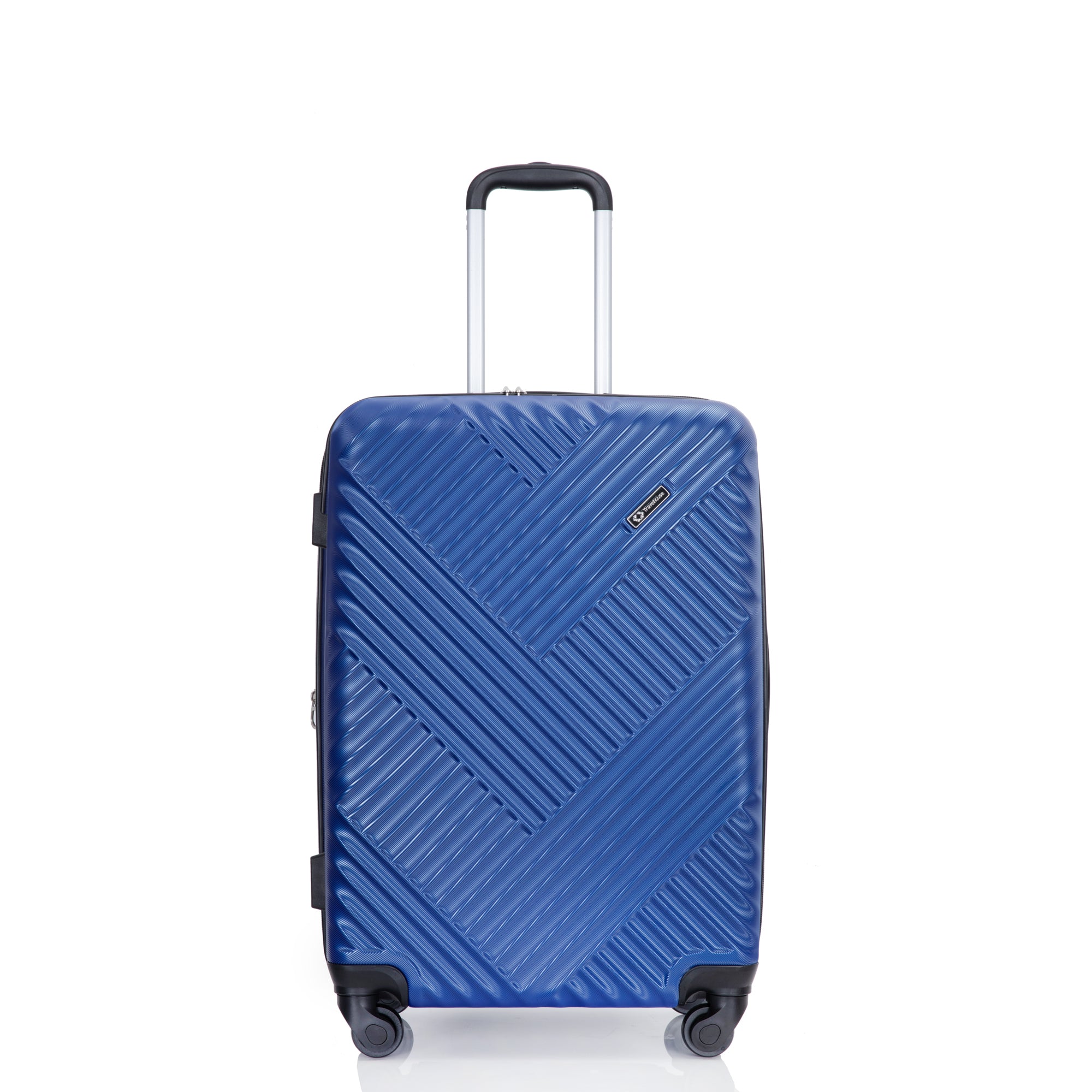 Expandable 3PC Lightweight Suitcase with Hooks, Spinner Wheels, TSA Lock - Blue (21/25/29)