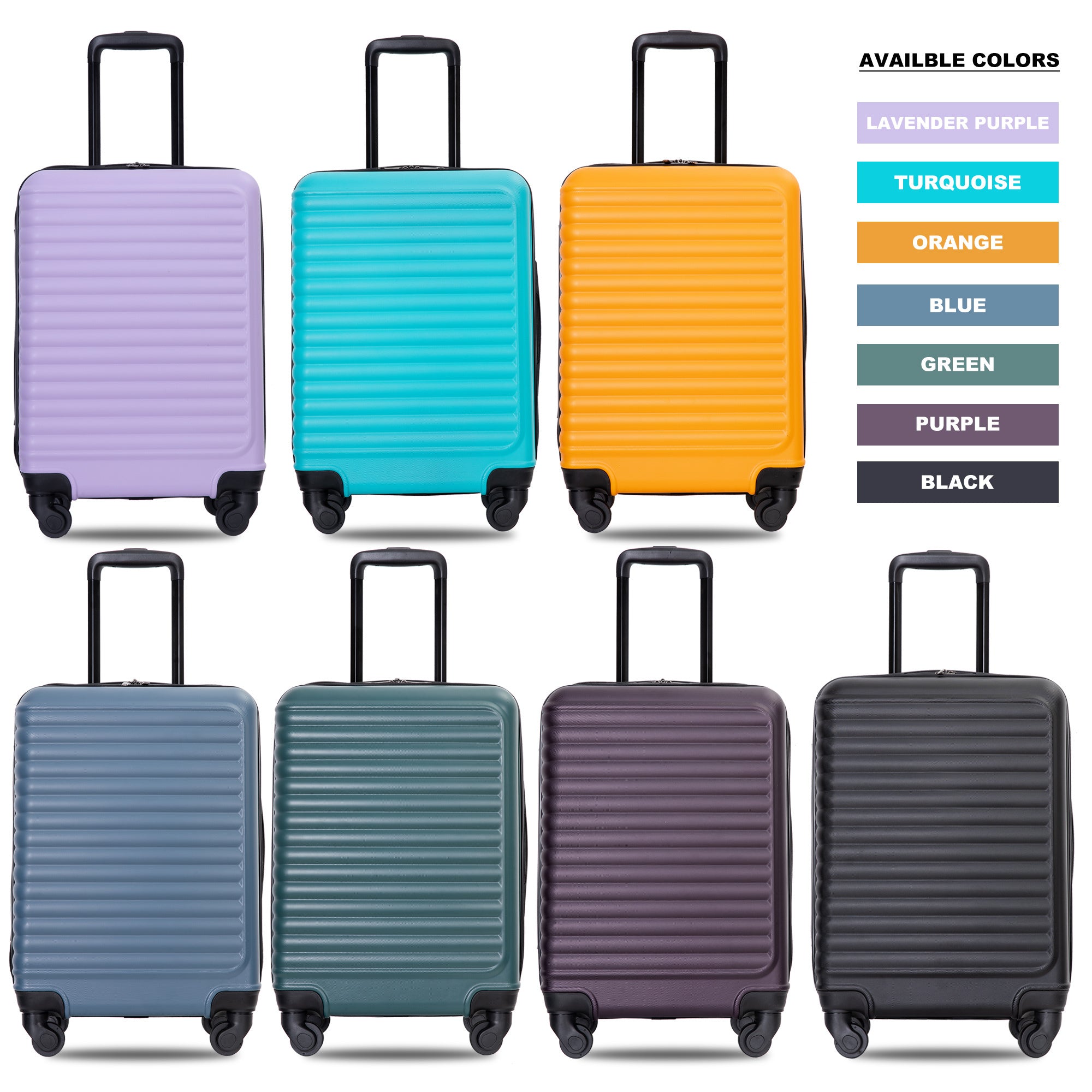 20" Carry on Luggage: Lightweight Spinner Suitcase with Blue Color, Easy Maneuverability